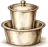 Traditional South Indian filter coffee maker