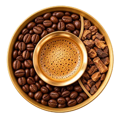 Balanced Blend contains 50% coffee and 50% chicory